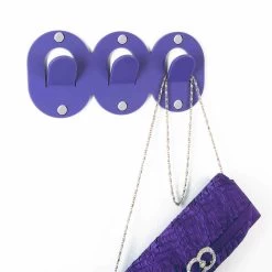 2 Cintre Triple Mural En Plexiglas Coloré - Freddie -Décoration D'intérieur 2 appendiabiti da parete triplo in plexiglass colorato design a clip freddie 2