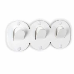 2 Cintre Triple Mural En Plexiglas Coloré - Freddie -Décoration D'intérieur 2 appendiabiti da parete triplo in plexiglass colorato design a clip freddie