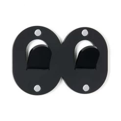 3 Cintres Muraux En Plexiglas Coloré Design Italien Double Clip - Freddie