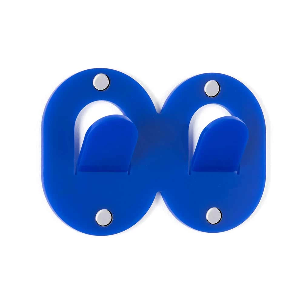 3 Cintres Muraux En Plexiglas Coloré Design Italien Double Clip - Freddie 6 3 Cintres Muraux En Plexiglas Coloré Design Italien Double Clip - Freddie – Image 4