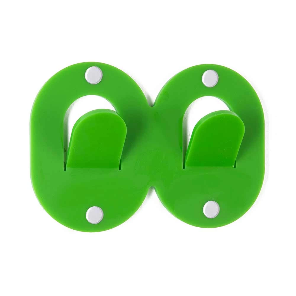 3 Cintres Muraux En Plexiglas Coloré Design Italien Double Clip - Freddie 8 3 Cintres Muraux En Plexiglas Coloré Design Italien Double Clip - Freddie – Image 6