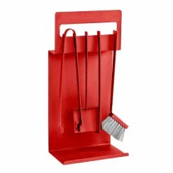 Accessoires De Cheminée En Acier Coloré Fabriqué En Italie 4 Pièces - Rachel