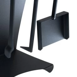 Accessoires De Cheminée En Acier Peint Made In Italy 3 Pièces - Virgil -Décoration D'intérieur accessori da camino in acciaio verniciato made in italy 3 pezzi virgilio 3