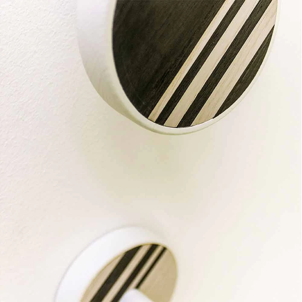 Porte-Manteau Mural En Bois De Frêne Avec Incrustations Verticales 2 Pièces - Gerusa 14 Porte-Manteau Mural En Bois De Frêne Avec Incrustations Verticales 2 Pièces - Gerusa – Image 12