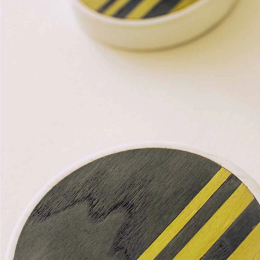 Porte-Manteau Mural En Bois De Frêne Avec Incrustations Verticales 2 Pièces - Gerusa 8 Porte-Manteau Mural En Bois De Frêne Avec Incrustations Verticales 2 Pièces - Gerusa – Image 6