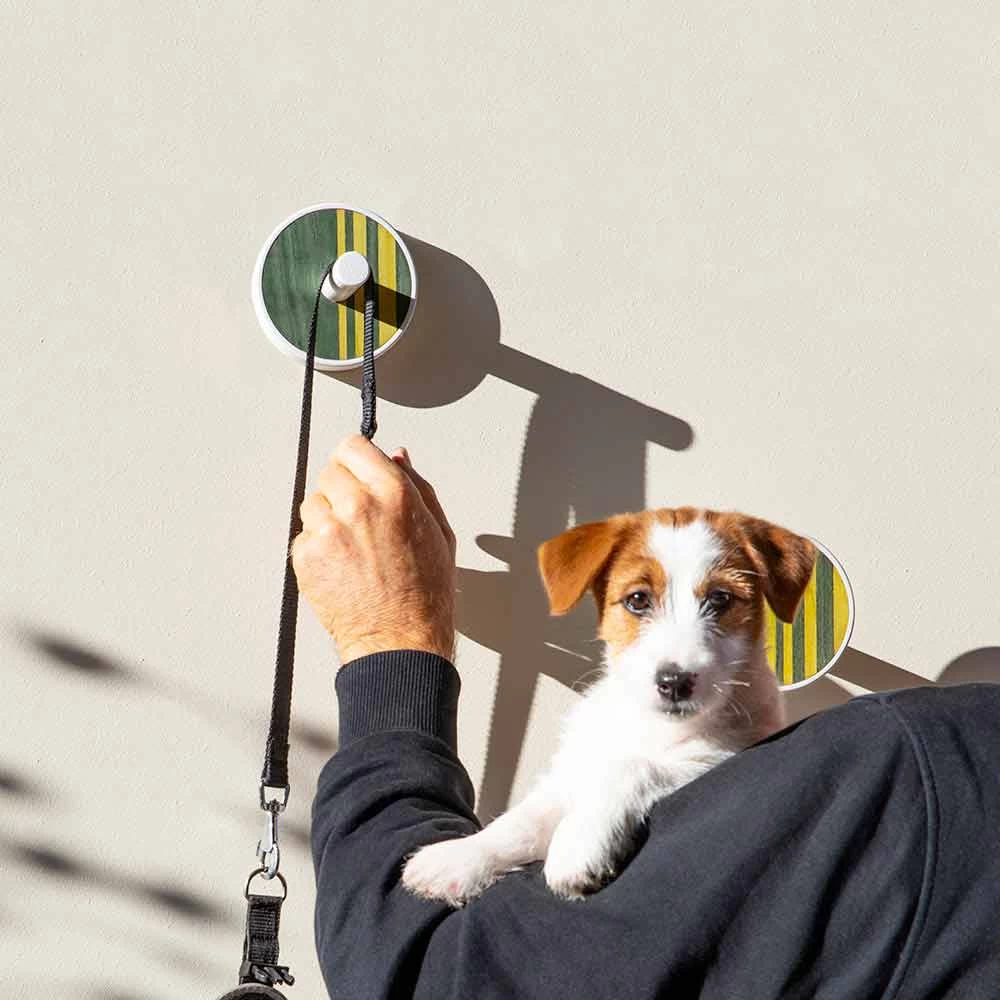 Porte-Manteau Mural En Bois De Frêne Avec Incrustations Verticales 2 Pièces - Gerusa 11 Porte-Manteau Mural En Bois De Frêne Avec Incrustations Verticales 2 Pièces - Gerusa – Image 9