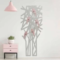 Porte-manteau Mural En Bois Coloré Au Design Moderne - Alberuccell -Décoration D'intérieur appendiabiti da muro in legno colorato dal design moderno alberuccell 2