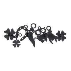 Portemanteau Mural En Fer Design Avec Porte-bonheur - Tibio 10 Portemanteau Mural En Fer Design Avec Porte-bonheur - Tibio -Décoration D'intérieur appendiabiti da parete in ferro design con decori portafortuna tibio 2