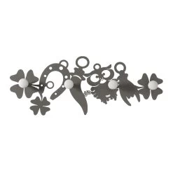 Portemanteau Mural En Fer Design Avec Porte-bonheur - Tibio
