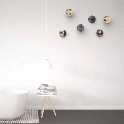 Porte-Manteau Mural En Bois De Frêne Avec Incrustations à Pois 2 Pièces - Quatto 24 Porte-Manteau Mural En Bois De Frêne Avec Incrustations à Pois 2 Pièces - Quatto -Décoration D'intérieur appendiabiti da parete in legno di frassino con intarsi 2 pezzi quatto 10