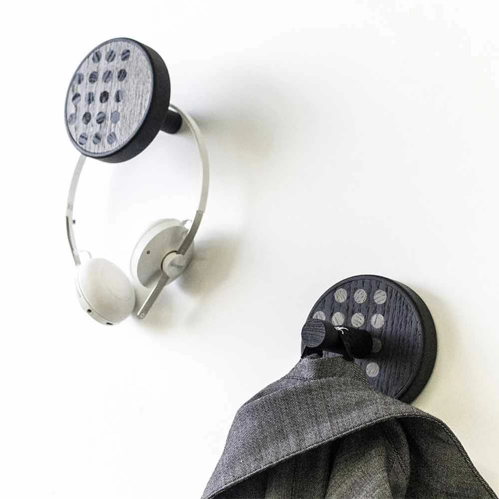 Porte-Manteau Mural En Bois De Frêne Avec Incrustations à Pois 2 Pièces - Quatto 11 Porte-Manteau Mural En Bois De Frêne Avec Incrustations à Pois 2 Pièces - Quatto – Image 9