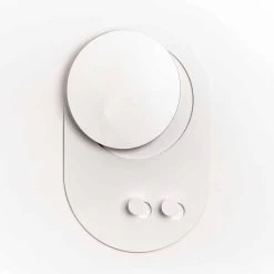 Porte-manteau Mural Moderne En Acier Avec Miroir Fabriqué En Italie - Pilippo -Décoration D'intérieur appendiabiti da parete moderno in acciaio con specchio made in italy pilippo 2