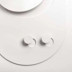 Porte-manteau Mural Moderne En Acier Avec Miroir Fabriqué En Italie - Pilippo -Décoration D'intérieur appendiabiti da parete moderno in acciaio con specchio made in italy pilippo 3