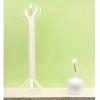Portemanteau De Design Moderne Blanc Avec 5 Crochets Andrea -Décoration D'intérieur appendiabiti da terra bianco a 5 ganci andrea design moderno