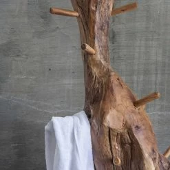 Portemanteau Avec Structure Et Patères En Teck Massif - Sapin 12 Portemanteau Avec Structure Et Patères En Teck Massif - Sapin -Décoration D'intérieur appendiabiti da terra con struttura e pioli in teak massello abete 4