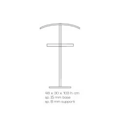 Porte-manteau De Sol En Cristal Acrylique Transparent Essential - Ginergo -Décoration D'intérieur appendiabiti da terra cristallo acrilico trasparente essenziale ginergo 6