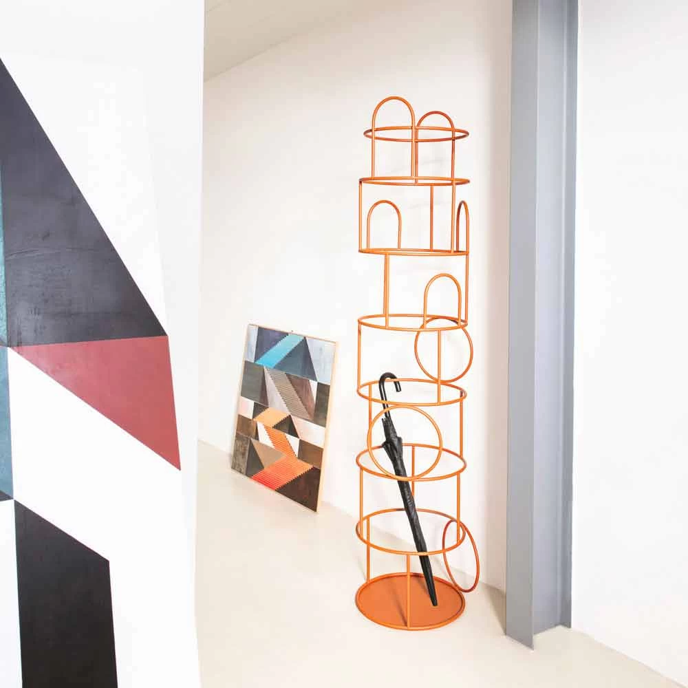 Porte-manteau Design En Acier Coloré Made In Italy - Vituzzo 14 Porte-manteau Design En Acier Coloré Made In Italy - Vituzzo – Image 12