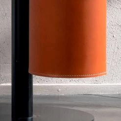 Portemanteau Design Moderne En Cuir Régénéré Made Italy - Ercole -Décoration D'intérieur appendiabiti da terra di moderno design in cuoio rigenerato made italy ercole 27