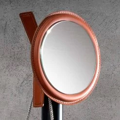 Portemanteau Design Moderne En Cuir Régénéré Made Italy - Ercole -Décoration D'intérieur appendiabiti da terra di moderno design in cuoio rigenerato made italy ercole 29