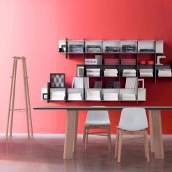 Porte-manteau En Bois Naturel Ou Blanc De Conception Moderne - Langoustine -Décoration D'intérieur appendiabiti da terra in legno naturale o bianco di design moderno langoustine 3