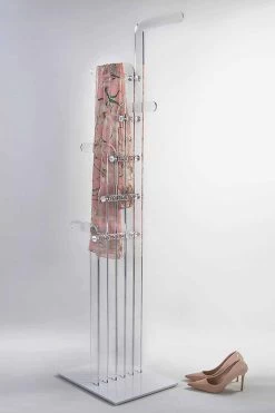 Porte-manteau Moderne Moulé En Cristal Acrylique, Elva