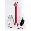 Portemanteau De Design Moderne Rouge Avec 5 Crochets Andrea -Décoration D'intérieur appendiabiti da terra rosso a 5 ganci andrea design moderno