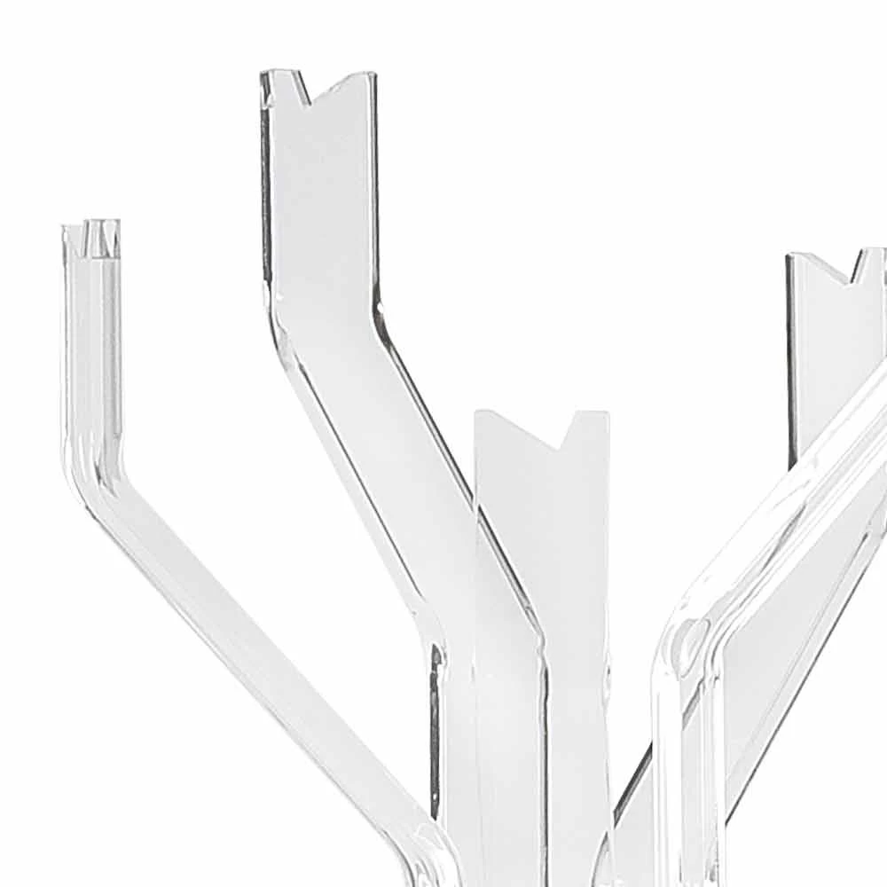 Portemanteau De Design Moderne Transparent Avec 5 Crochets Andrea 5 Portemanteau De Design Moderne Transparent Avec 5 Crochets Andrea – Image 3