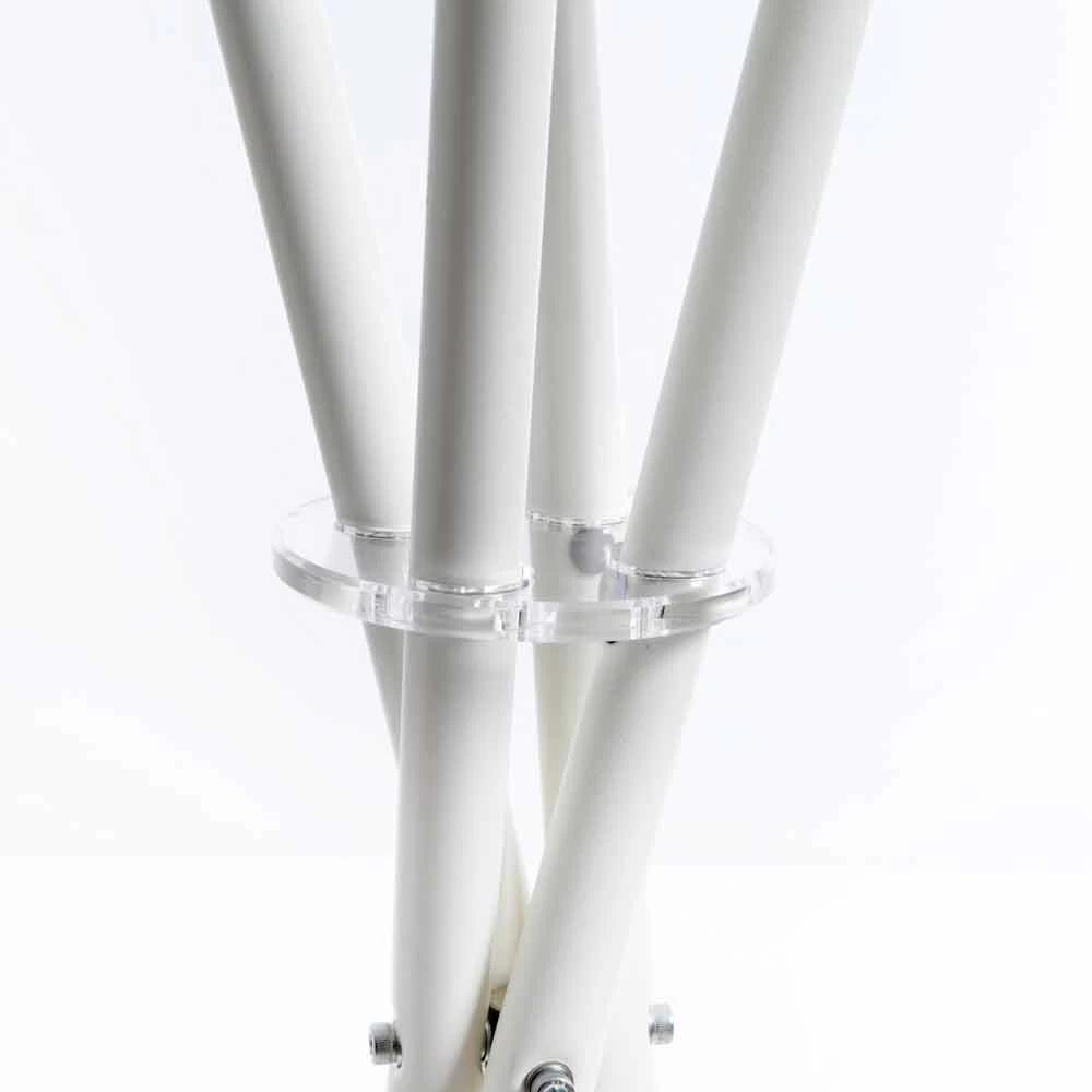 Portemonteau De Design Moderne Italien Blanc Et Bois Naturel Alix 5 Portemonteau De Design Moderne Italien Blanc Et Bois Naturel Alix – Image 3