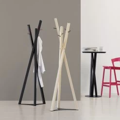 Porte-manteau En Frêne Massif Avec Chevilles En Métal Fabriqué En Italie - Bienna -Décoration D'intérieur appendiabiti in frassino massello con pioli in metallo made in italy bienna 6