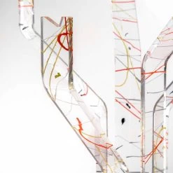 Porte Manteau Moderne Multicolore Fabriqué En Italie, Andrea -Décoration D'intérieur appendiabiti moderno da terra multicolor fatto in italia andrea 3