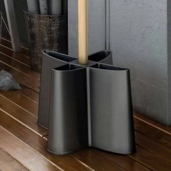 Porte Manteau Et Parapluie Nurri, En Polypropylène, De Design Moderne -Décoration D'intérieur appendiabiti portaombrelli in faggio naturale e polipropilene nurri 4