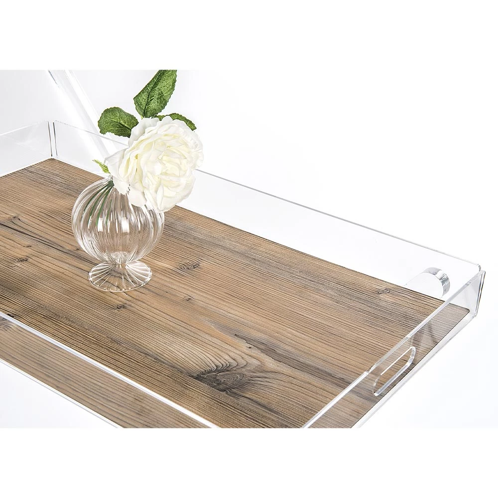 Chariot De Cuisine 4 Roues En Plexiglas Transparent Ou Avec Bois - Magimbo 8 Chariot De Cuisine 4 Roues En Plexiglas Transparent Ou Avec Bois - Magimbo – Image 6