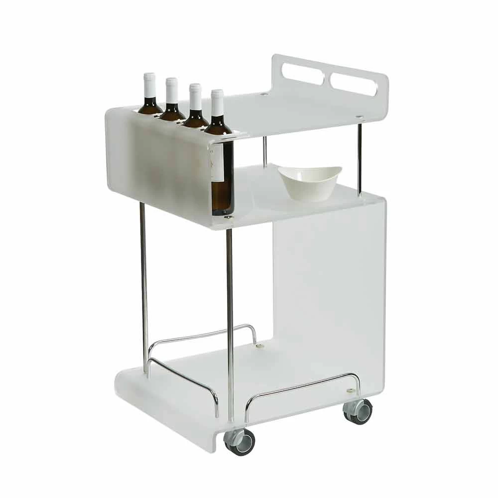 Chariot De Design Moderne En Méthacrylate épaisseur 8 Mm Paco 5 Chariot De Design Moderne En Méthacrylate épaisseur 8 Mm Paco – Image 3