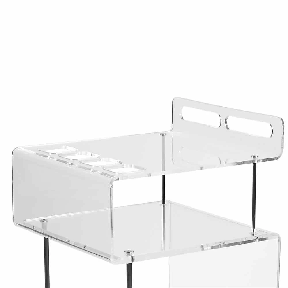 Chariot De Design Moderne En Méthacrylate épaisseur 8 Mm Paco 7 Chariot De Design Moderne En Méthacrylate épaisseur 8 Mm Paco – Image 5