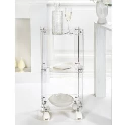 Chariot Alimentaire En Plexiglas Transparent Made In Italy - Galatius 11 Chariot Alimentaire En Plexiglas Transparent Made In Italy - Galatius -Décoration D'intérieur carrello porta vivande in plexiglass trasparente made in italy galatius 2