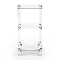 Chariot Alimentaire En Plexiglas Transparent Made In Italy - Galatius