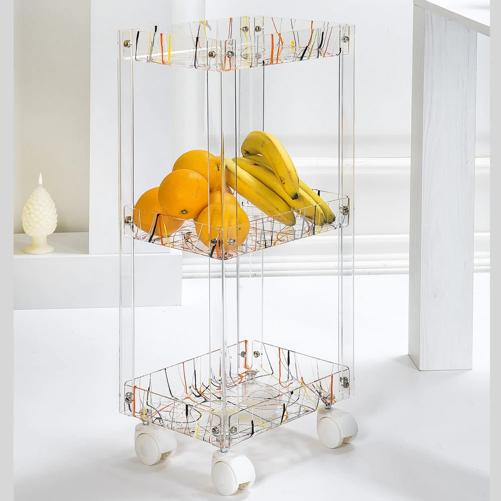 Chariot Alimentaire En Plexiglas Transparent Made In Italy - Galatius 7 Chariot Alimentaire En Plexiglas Transparent Made In Italy - Galatius – Image 5