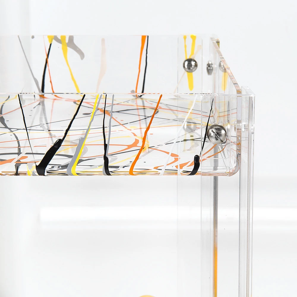 Chariot Alimentaire En Plexiglas Transparent Made In Italy - Galatius 9 Chariot Alimentaire En Plexiglas Transparent Made In Italy - Galatius – Image 7