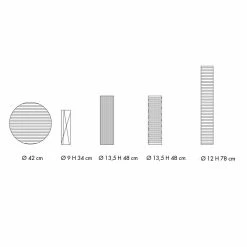 Composition De 4 Vases Et Centre De Table En Porcelaine Peinte à La Main - Liberio -Décoration D'intérieur composizione di 4 vasi e centrotavola in porcellana dipinta a mano liberio 11