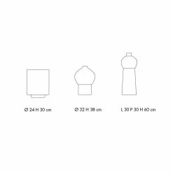 Composition De 3 Vases Décoratifs En Céramique Décorée Et Verre Fumé - Monile -Décoration D'intérieur composizione di vasi decorativi in ceramica decorata e vetro fume monile 3