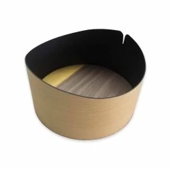 Conteneur Moderne Circulaire En Bois Véritable Made In Italy – Stan 30 Conteneur Moderne Circulaire En Bois Véritable Made In Italy – Stan -Décoration D'intérieur contenitore moderno circolare in vero legno made in italy stan 10