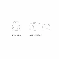 Paire De Vases Décoratifs En Verre Soufflé Transparent, Fabriqués En Italie - Pedro -Décoration D'intérieur coppia di vasi decorativi in vetro soffiato trasparente made in italy pedro 5