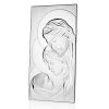 Silver Icon Holy Family Table Verticale Design 2 Tailles - Famisca -Décoration D'intérieur icona argento sacra famiglia design verticale da tavolo 2 misure famisca