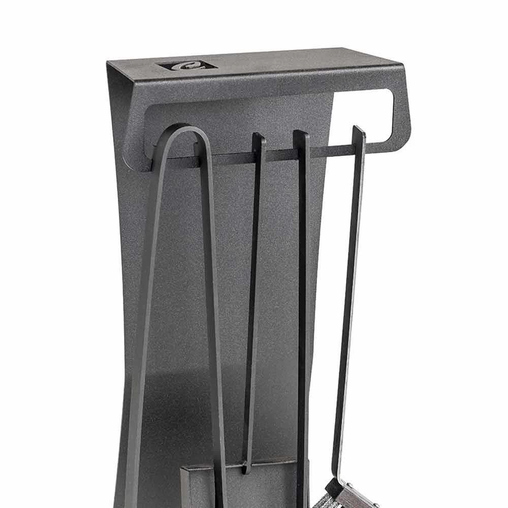 Ensemble De 4 Outils De Cheminée En Acier Design Made In Italy - Chandler 5 Ensemble De 4 Outils De Cheminée En Acier Design Made In Italy - Chandler – Image 3