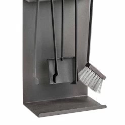 Ensemble De 4 Outils En Acier Noir Pour La Cheminée Made In Italy - Rachel 7 Ensemble De 4 Outils En Acier Noir Pour La Cheminée Made In Italy - Rachel -Décoration D'intérieur insieme di 4 strumenti in acciaio nero per il camino made in italy rachel 2