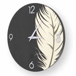 Horloge Murale Design Moderne En Bois Pico, Fabriquée En Italie -Décoration D'intérieur orologio a muro dal design moderno in legno pico made in italy 1