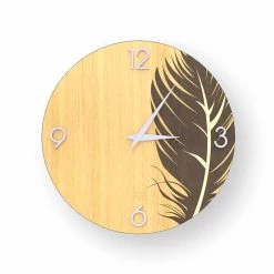 Horloge Murale Design Moderne En Bois Pico, Fabriquée En Italie -Décoration D'intérieur orologio a muro dal design moderno in legno pico made in italy 2