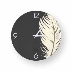 Horloge Murale Design Moderne En Bois Pico, Fabriquée En Italie -Décoration D'intérieur orologio a muro dal design moderno in legno pico made in italy