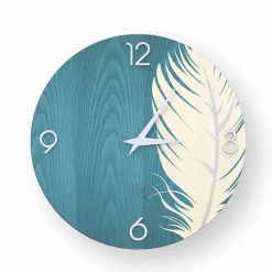 Horloge Murale Design Moderne En Bois Pico, Fabriquée En Italie