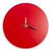 Horloge Murale Rouge Au Design Italien Rond Et Moderne En Bois - Callisto -Décoration D'intérieur orologio a muro rosso dal design italiano rotondo e moderno in legno callisto